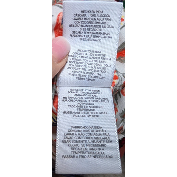 Joie Cleona Puff Sleeve Boho Peasant Prairie Cottage Floral Square Neck Top SML - Picture 9 of 11